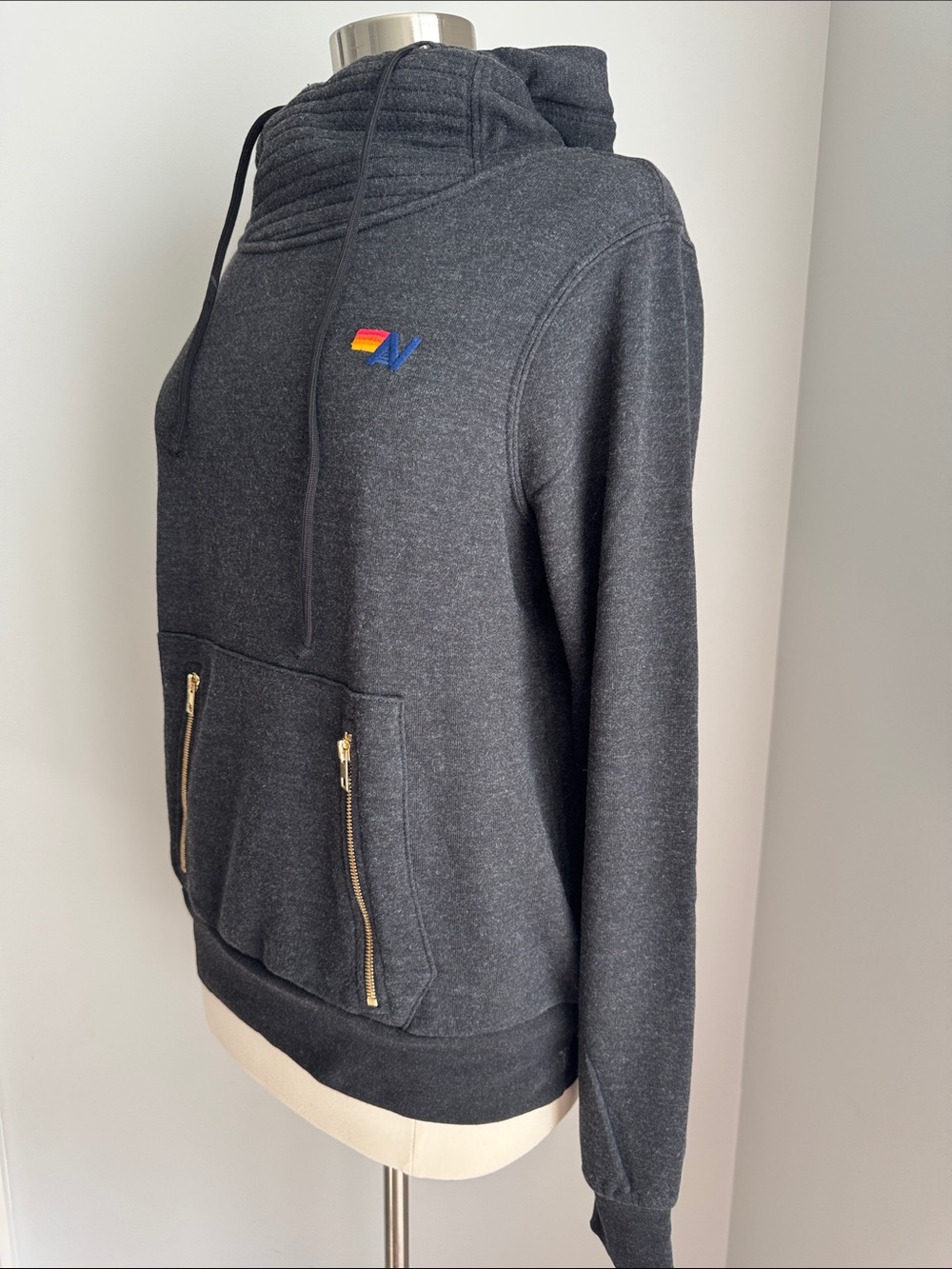 Aviator Nation NWOT Ninja Sweatshirt -  Charcoal, Size M - Picture 7 of 10
